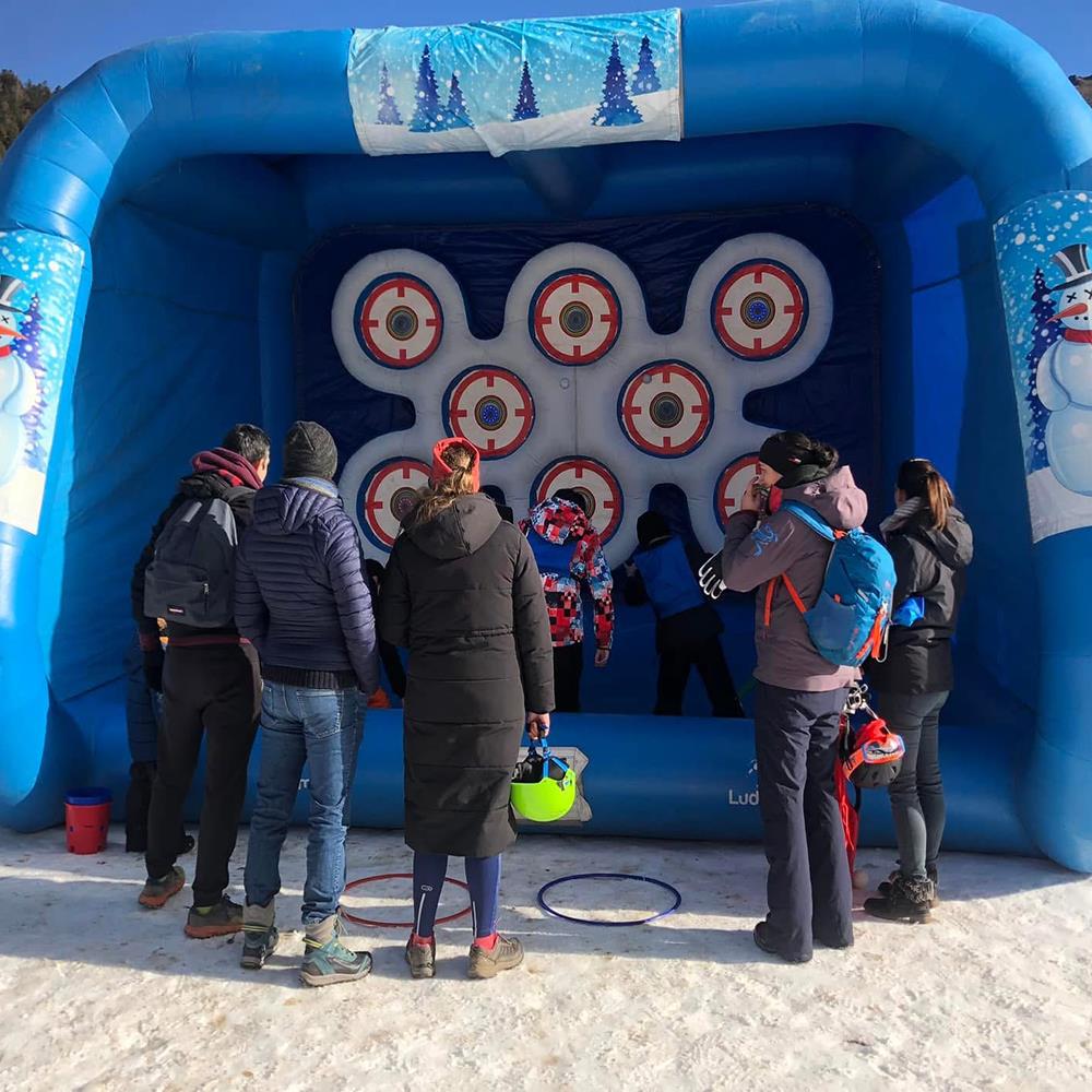 Photo Lancer de boules de neige interactif